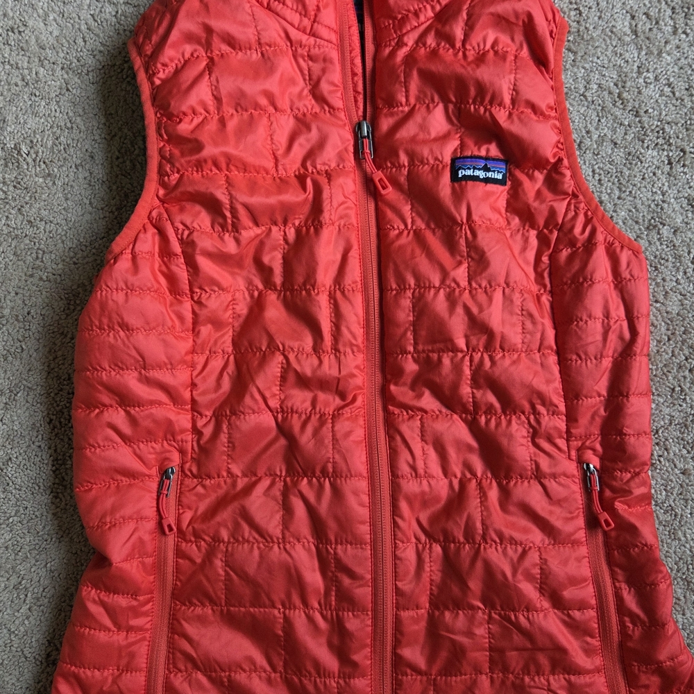 Patagonia Bright Red Quilted Vest